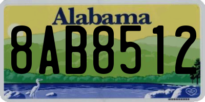 AL license plate 8AB8512