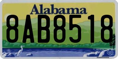 AL license plate 8AB8518
