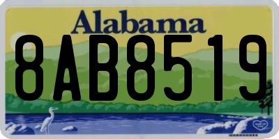 AL license plate 8AB8519