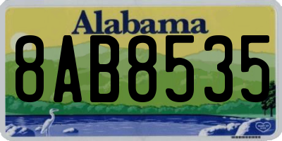 AL license plate 8AB8535