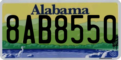 AL license plate 8AB8550
