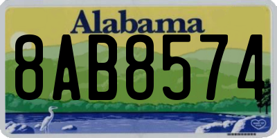 AL license plate 8AB8574