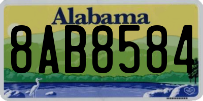 AL license plate 8AB8584
