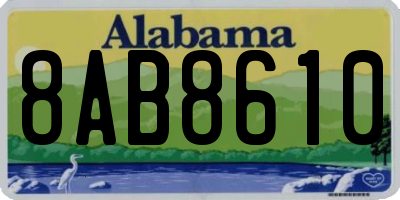 AL license plate 8AB8610