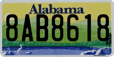 AL license plate 8AB8618