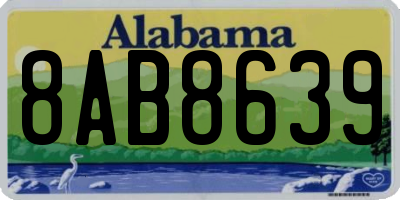 AL license plate 8AB8639
