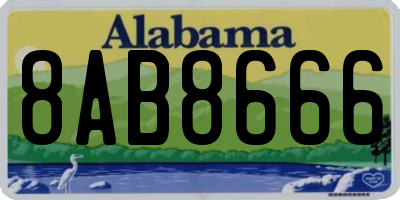 AL license plate 8AB8666
