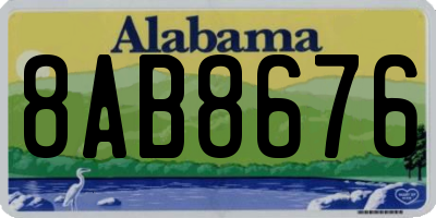AL license plate 8AB8676