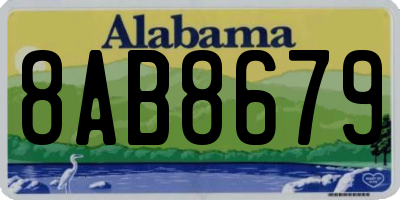 AL license plate 8AB8679