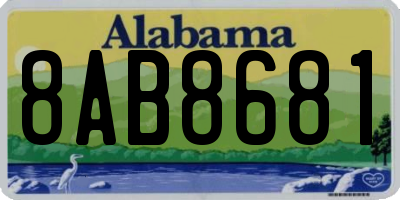 AL license plate 8AB8681