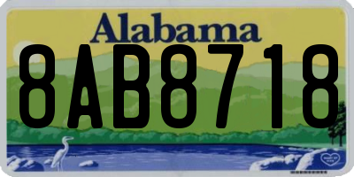AL license plate 8AB8718