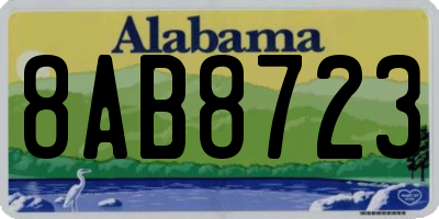 AL license plate 8AB8723