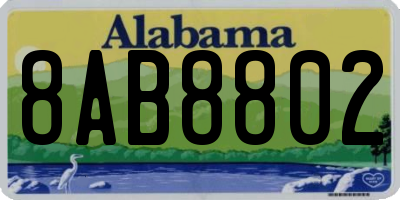 AL license plate 8AB8802