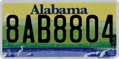 AL license plate 8AB8804