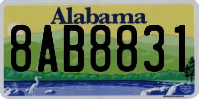 AL license plate 8AB8831