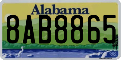 AL license plate 8AB8865