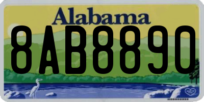 AL license plate 8AB8890