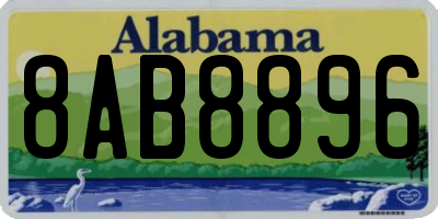 AL license plate 8AB8896