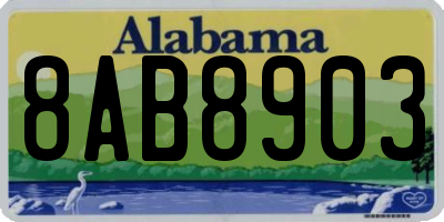 AL license plate 8AB8903