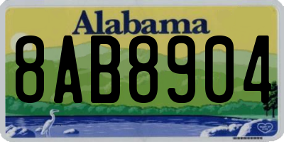 AL license plate 8AB8904