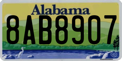AL license plate 8AB8907