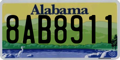 AL license plate 8AB8911