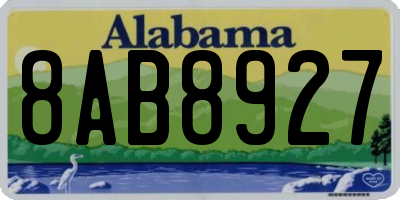 AL license plate 8AB8927