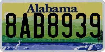 AL license plate 8AB8939