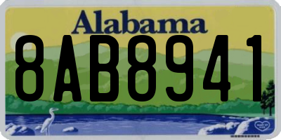 AL license plate 8AB8941