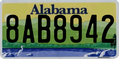 AL license plate 8AB8942