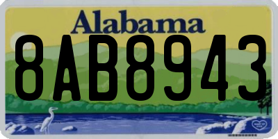 AL license plate 8AB8943