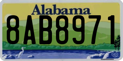 AL license plate 8AB8971