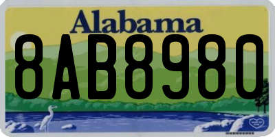 AL license plate 8AB8980