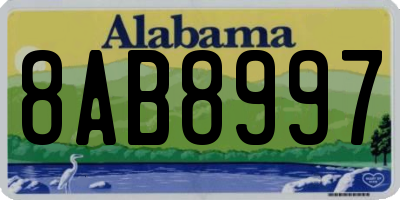 AL license plate 8AB8997