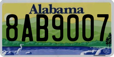 AL license plate 8AB9007