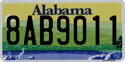 AL license plate 8AB9011