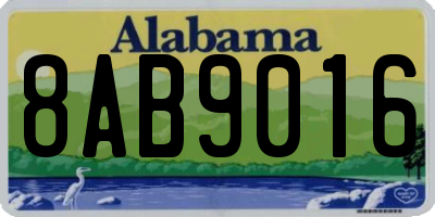 AL license plate 8AB9016