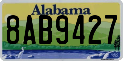 AL license plate 8AB9427
