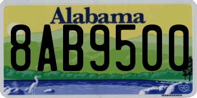 AL license plate 8AB9500