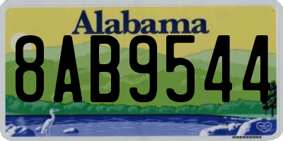 AL license plate 8AB9544