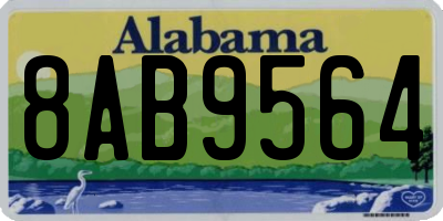 AL license plate 8AB9564