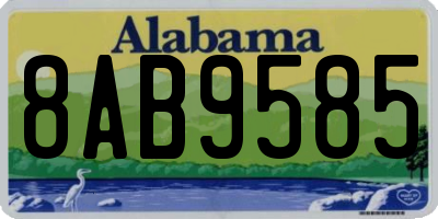AL license plate 8AB9585