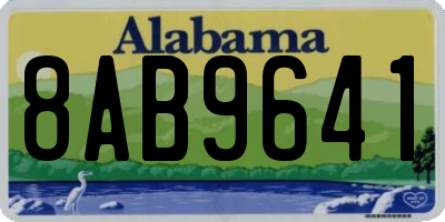 AL license plate 8AB9641