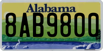 AL license plate 8AB9800