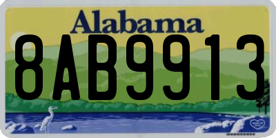 AL license plate 8AB9913