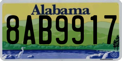 AL license plate 8AB9917
