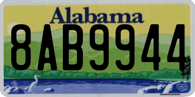 AL license plate 8AB9944