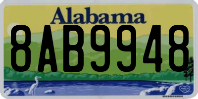 AL license plate 8AB9948
