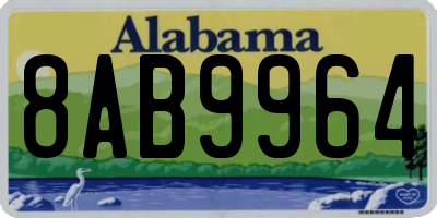 AL license plate 8AB9964
