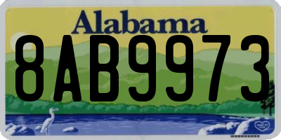 AL license plate 8AB9973